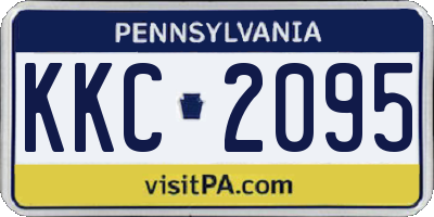 PA license plate KKC2095