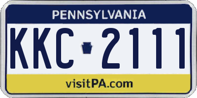 PA license plate KKC2111