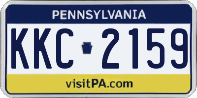 PA license plate KKC2159