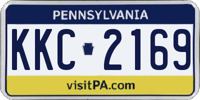 PA license plate KKC2169