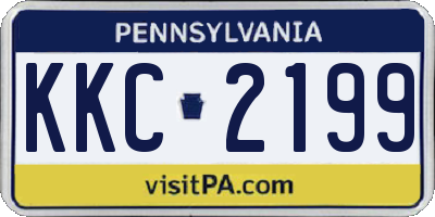 PA license plate KKC2199