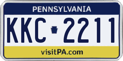 PA license plate KKC2211