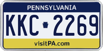 PA license plate KKC2269