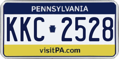 PA license plate KKC2528