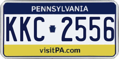 PA license plate KKC2556