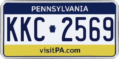 PA license plate KKC2569