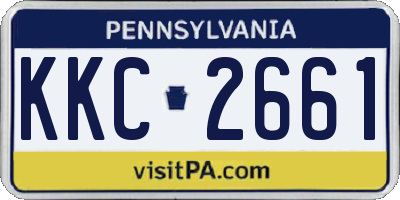 PA license plate KKC2661