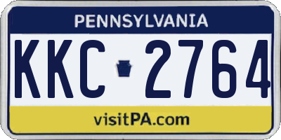 PA license plate KKC2764