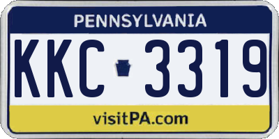 PA license plate KKC3319