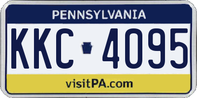 PA license plate KKC4095