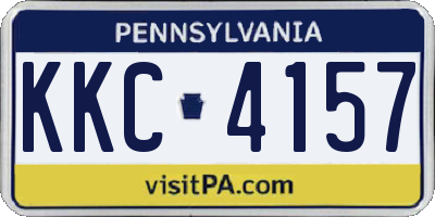 PA license plate KKC4157