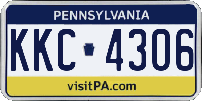 PA license plate KKC4306