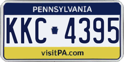 PA license plate KKC4395