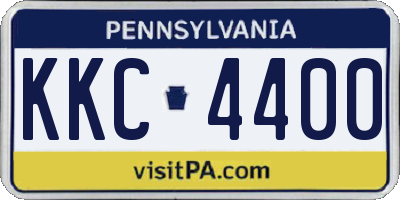 PA license plate KKC4400
