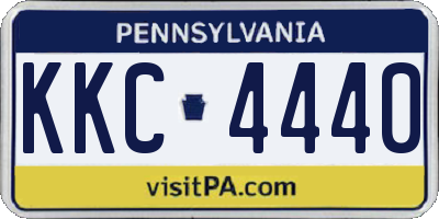 PA license plate KKC4440
