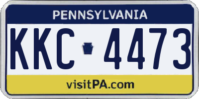 PA license plate KKC4473