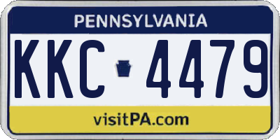 PA license plate KKC4479