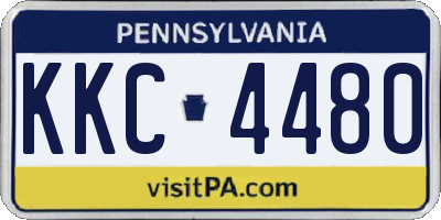 PA license plate KKC4480