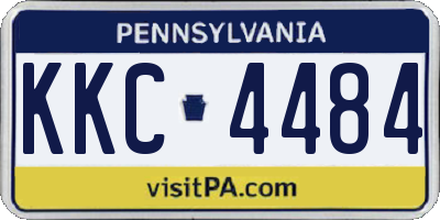 PA license plate KKC4484