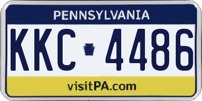 PA license plate KKC4486
