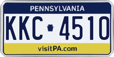 PA license plate KKC4510