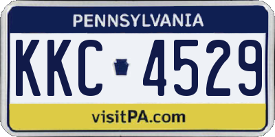 PA license plate KKC4529