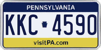 PA license plate KKC4590