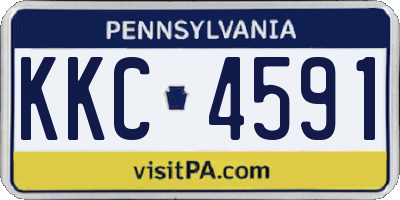 PA license plate KKC4591