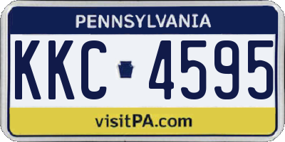 PA license plate KKC4595