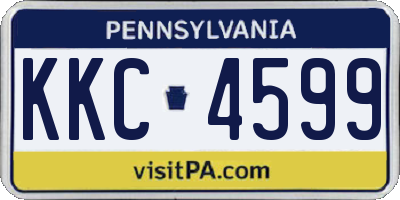PA license plate KKC4599
