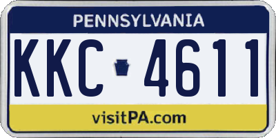PA license plate KKC4611
