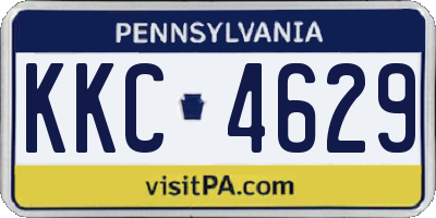 PA license plate KKC4629