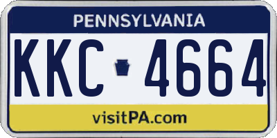 PA license plate KKC4664