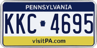 PA license plate KKC4695