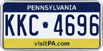 PA license plate KKC4696