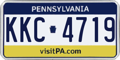 PA license plate KKC4719
