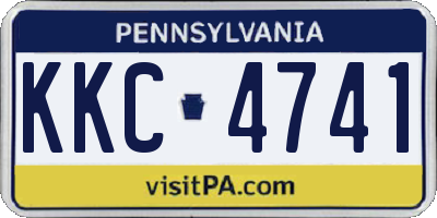 PA license plate KKC4741