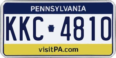PA license plate KKC4810