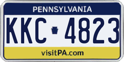 PA license plate KKC4823