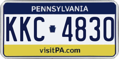 PA license plate KKC4830