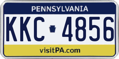 PA license plate KKC4856