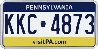 PA license plate KKC4873