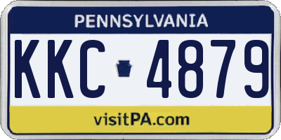 PA license plate KKC4879