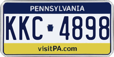 PA license plate KKC4898