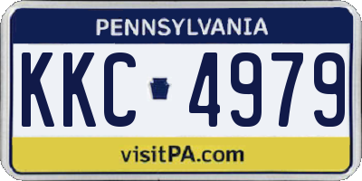 PA license plate KKC4979