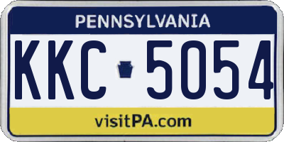 PA license plate KKC5054