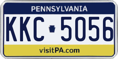 PA license plate KKC5056