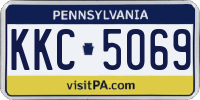 PA license plate KKC5069