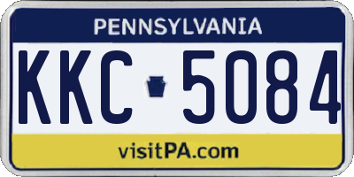 PA license plate KKC5084