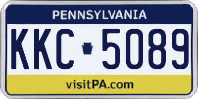 PA license plate KKC5089